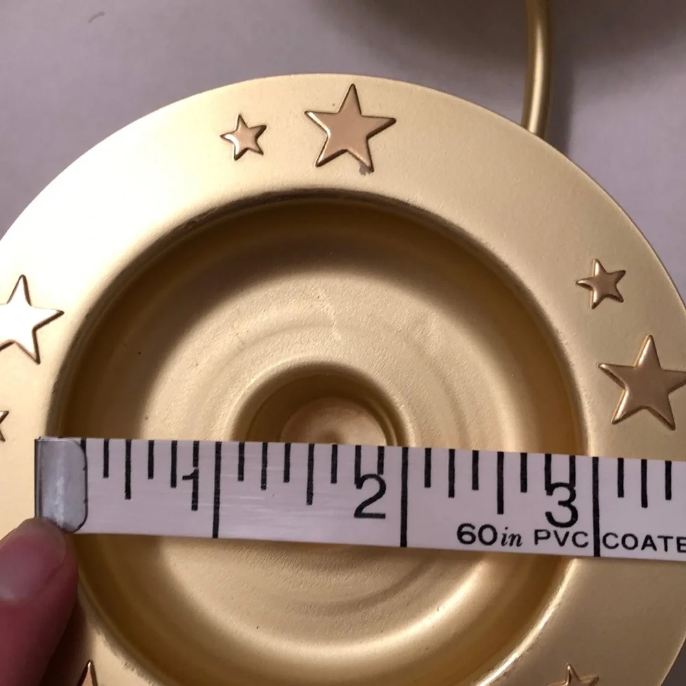 PartyLite Gold Candle Ring with Stars - Picture 6 of 8